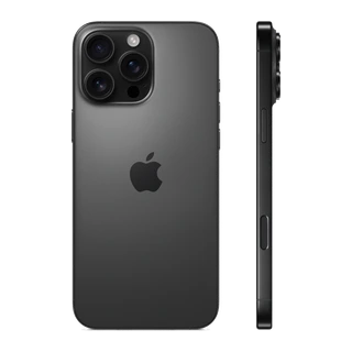 iPhone 16 Pro Max — composição traseira e lateral oficial